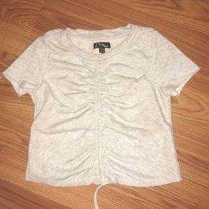 Knot crop top (grey)